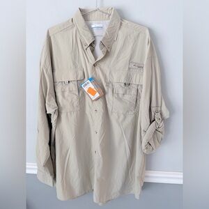 Columbia PFG Bahama ll Beige Men’s XL SPF 30 NWT